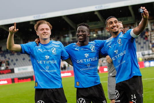Halmstads Albin Ahlstrand, Naeem Mohammed och Amir