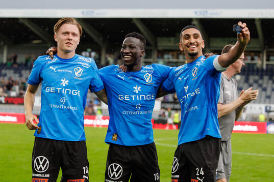 Halmstads Albin Ahlstrand, Naeem Mohammed och Amir