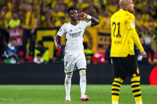 Vinicius Junior of Real Madrid celebrates