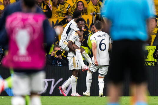 Vinicius Junior of Real Madrid celebrates
