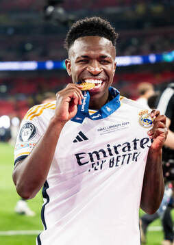 Vinicius Junior of Real Madrid celebrates