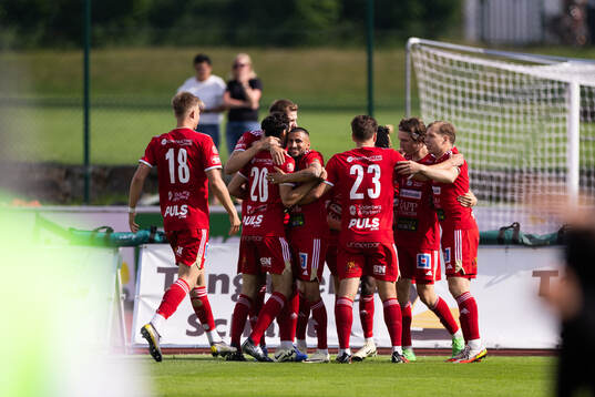 Skövde AIKs Hugo Engström jublar