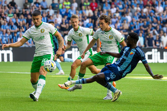 Djurgårdens Samuel Leach Holm och Hammarbys Edvin Kurtulus