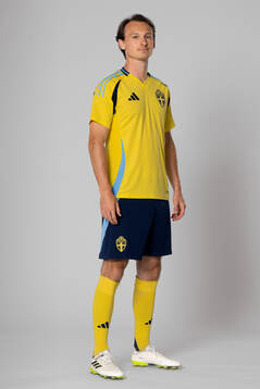Hjalmar Ekdal of the Swedish national football team poses for a portrait
