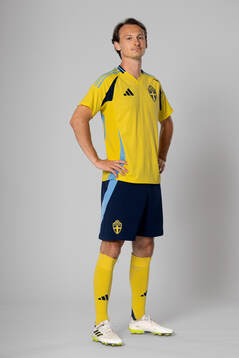 Hjalmar Ekdal of the Swedish national football team poses for a portrait