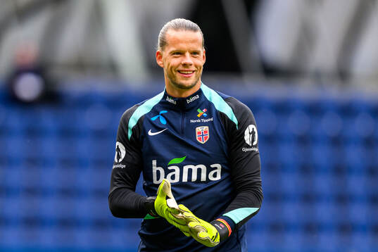 Goalkeeper Ørjan Håskjold Nyland of the Norwegian national football team
