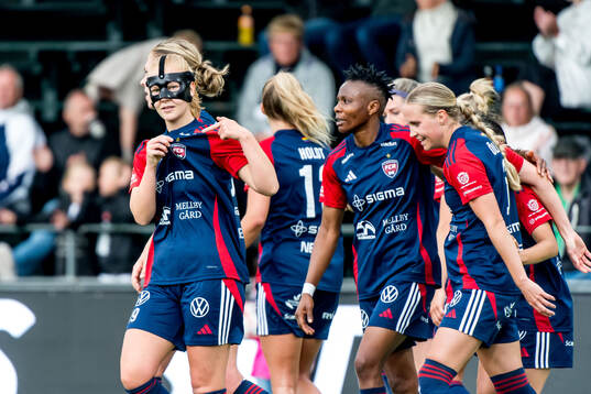 FC Rosengårds Sofie Bruun Bredgaard jublar