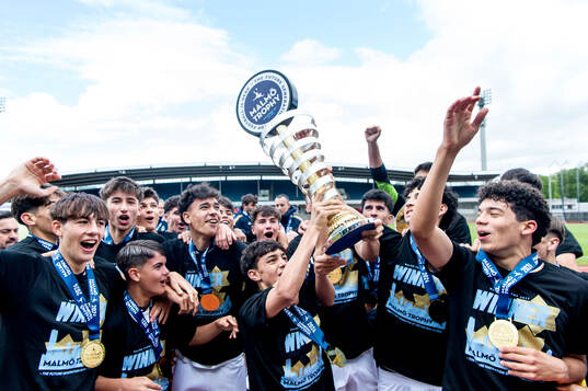 Real Madrids spelare jublar