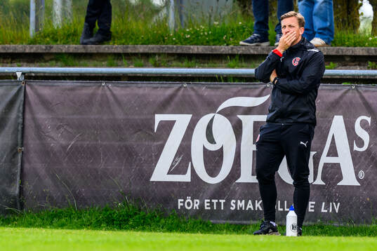 Hittarp IKs tränare Erik Edman