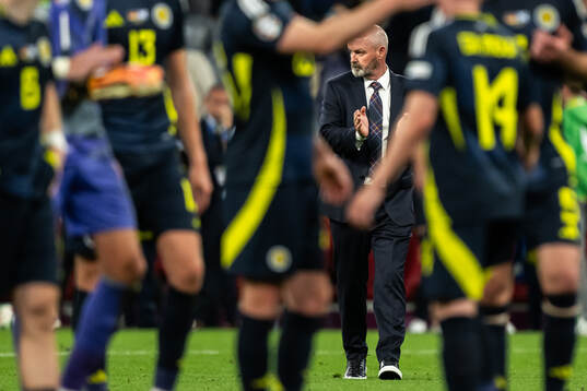 Head coach Steve Clarke of Scotland