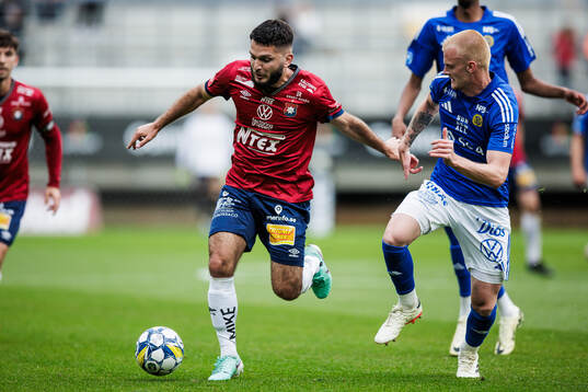 Örgrytes Edi Sylisufaj och GIF Sundsvalls Lucas Forsberg