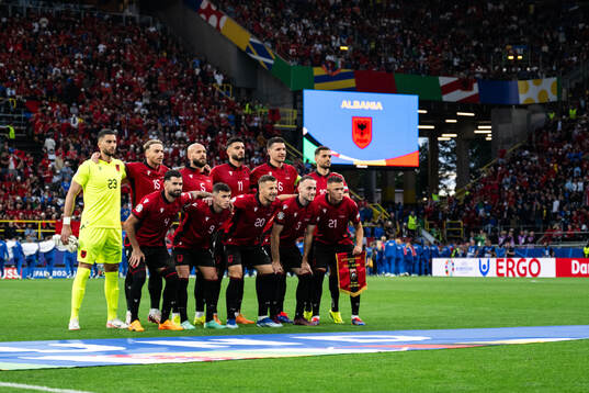 The  starting eleven of Albania