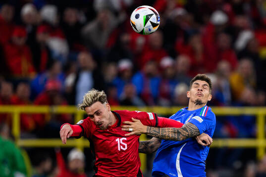 Taulant Seferi of Albania and Giovanni Di Lorenzo of Italy