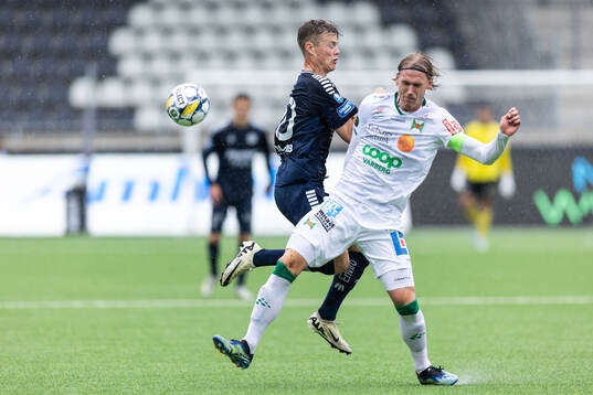 Utsiktens Albin Skoglund och Varbergs Hampus Zackrisson