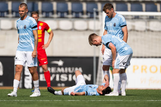 Gefles Kevin Persson har ont