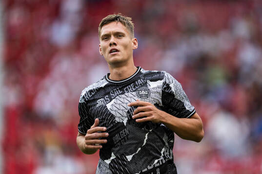 Rasmus Højlund of Denmark