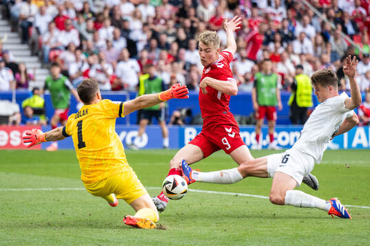 Goalkeeper Jan Oblak and Jaka Bijol of Slovenia against