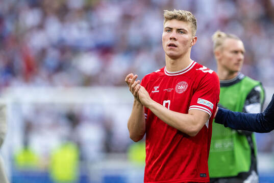 Rasmus Højlund of Denmark