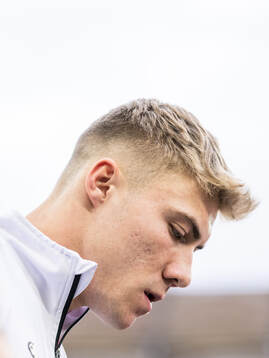 Rasmus Højlund of Denmark