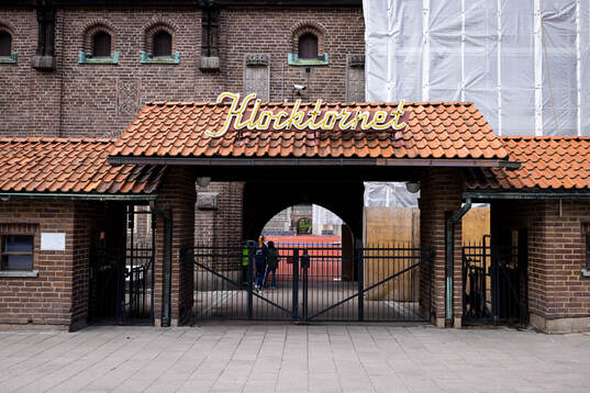 Entrén vid Klocktornet på Stockholms Stadion