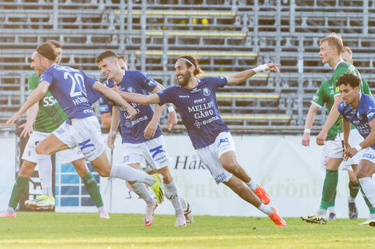 Trelleborgs Hady Saleh Karim jublar efter 1-0