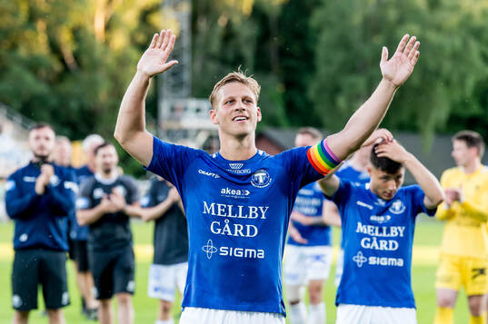 Trelleborgs Tobias Karlsson jublar