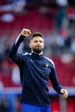 Olivier Giroud of France ahead of the UEFA Euro 2024 Football Championship match between Austria and France on June 17, 2024 in Düsseldorf. 