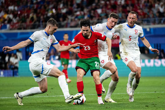 Robin Hranac, Lukas Provod and Vladimir Coufal of Czech