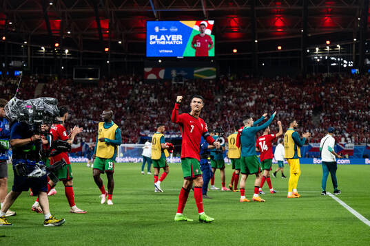 Cristiano Ronaldo of Portugal celebrates