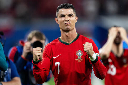Cristiano Ronaldo of Portugal celebrates