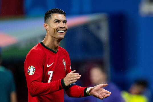 Cristiano Ronaldo of Portugal celebrates