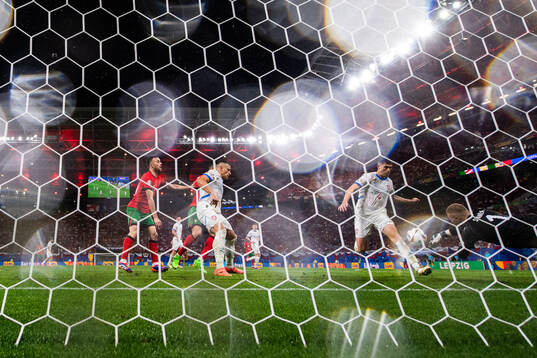 Robin Hranac of Czech Republic scores an own goal 1-1