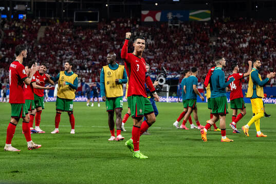 Cristiano Ronaldo  of Portugal celebrates