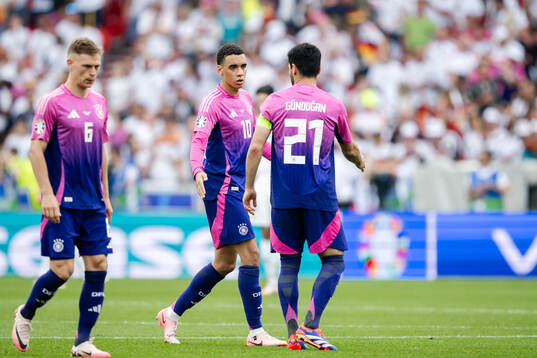 Joshua Kimmich , Jamal Musiala and Ilkay Guendogan of