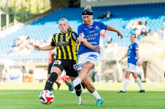 Häckens Matilda Nildén och Trelleborgs Linnea Prambrant