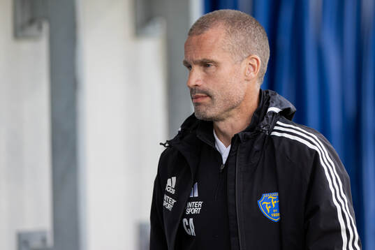 Falkenbergs tränare Christoffer Andersson