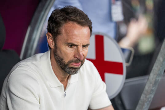 Head coach Gareth Southgate of England