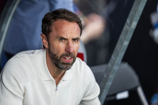 Head coach Gareth Southgate of England