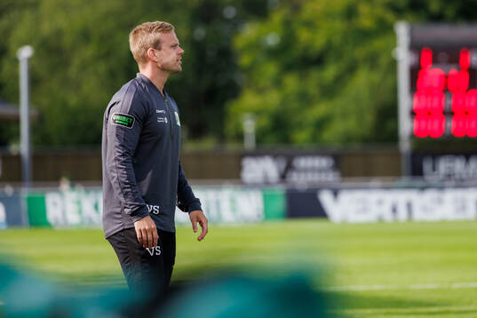 Varbergs assisterande tränare Victor Salwén