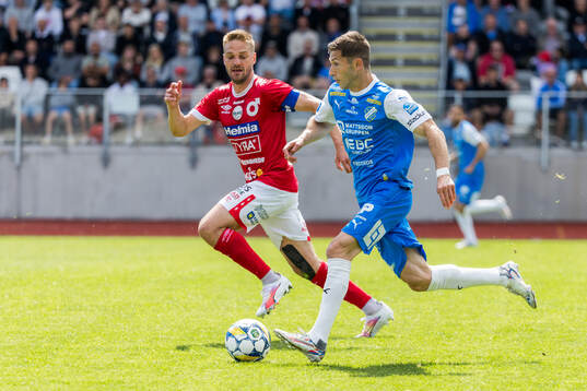 IK Oddevolds Liridon Kalludra och Degerfors Johan