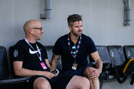 Landskronas sportchef Billy Magnusson och Örgryte Pontus Farnerud