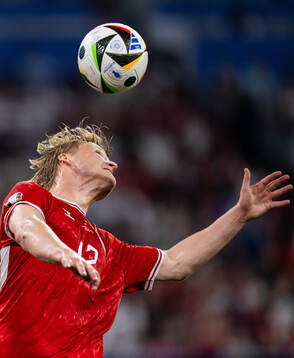 Kasper Dolberg of Denmark