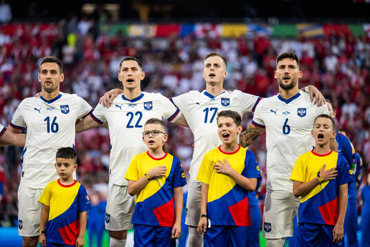 Srdan Mijailovic, Sasa Lukic, Ivan Ilic and Nemanja Gudelj