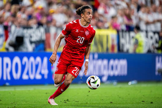 Yussuf Poulsen of Denmark