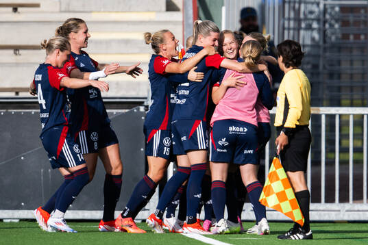 FC Rosengårds Sofie Bruun Bredgaard jublar