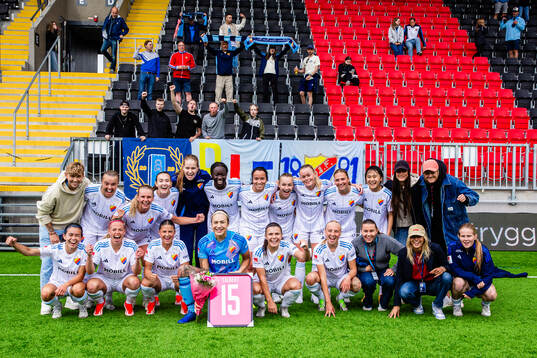 Djurgårdens spelare jublar