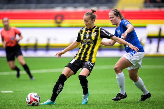 Häckens Aivi Luik och Trelleborgs Thea Birgerud
