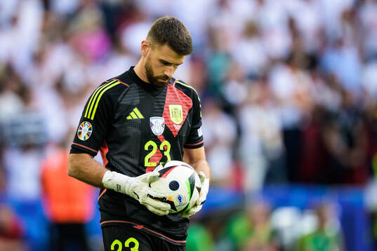 Goalkeeper Unai Simon Mendibil of Spain