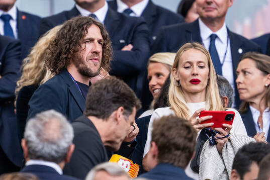 Carles Puyol in the stands