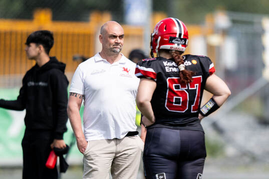 Carlstad Crusaders huvudtränare Henrik Dahl
